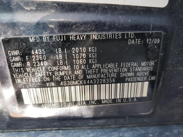 Photo 11 VIN: 4S3BMCK64A3228356 - SUBARU LEGACY 