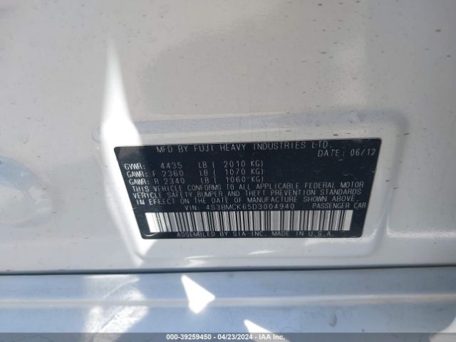 Photo 8 VIN: 4S3BMCK65D3004940 - SUBARU LEGACY 