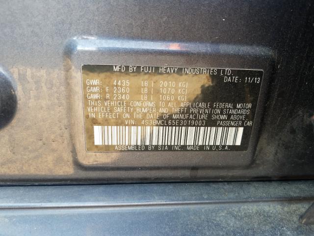 Photo 9 VIN: 4S3BMCL65E3019003 - SUBARU LEGACY 