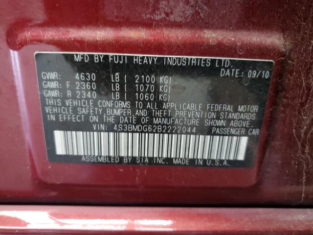 Photo 12 VIN: 4S3BMDG62B2222044 - SUBARU LEGACY 