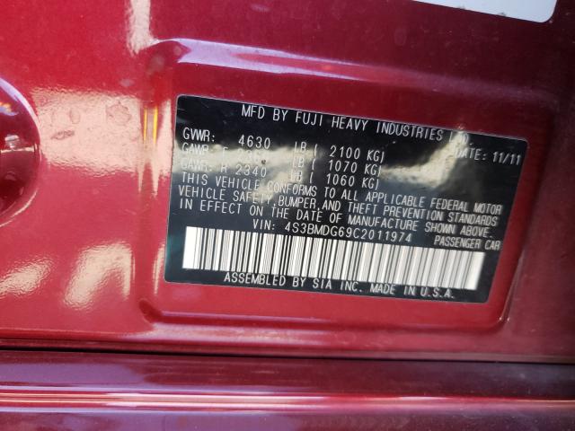 Photo 9 VIN: 4S3BMDG69C2011974 - SUBARU LEGACY 3.6 