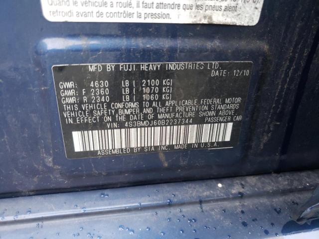 Photo 11 VIN: 4S3BMDJ60B2237344 - SUBARU LEGACY 