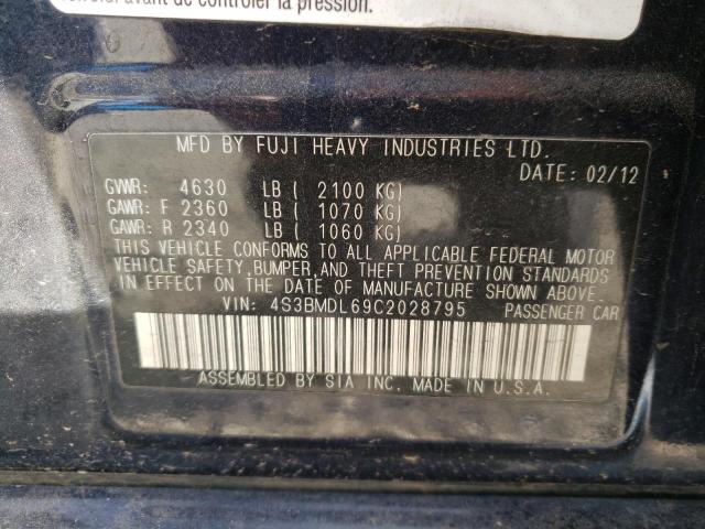 Photo 9 VIN: 4S3BMDL69C2028795 - SUBARU LEGACY 3.6 