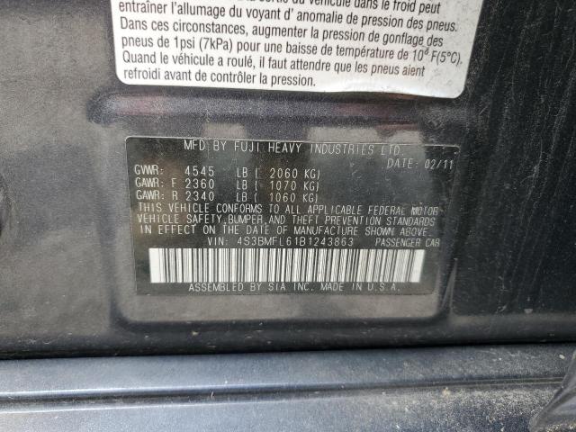 Photo 11 VIN: 4S3BMFL61B1243863 - SUBARU LEGACY 