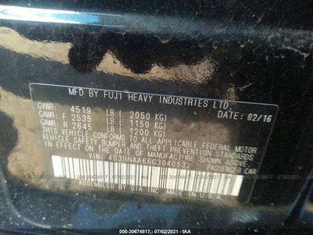 Photo 8 VIN: 4S3BNAA66G3040532 - SUBARU LEGACY 