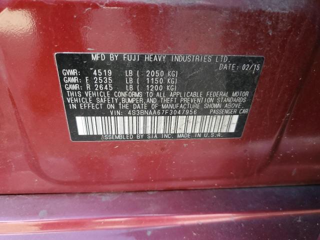 Photo 12 VIN: 4S3BNAA67F3047956 - SUBARU LEGACY 