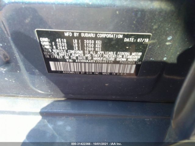 Photo 8 VIN: 4S3BNAA6XJ3046745 - SUBARU LEGACY 