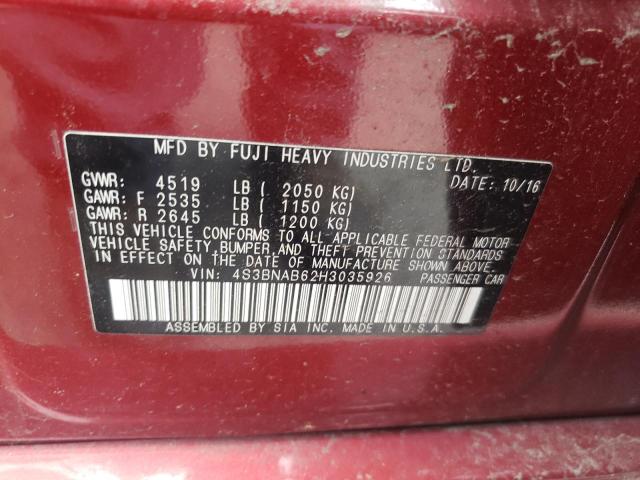 Photo 11 VIN: 4S3BNAB62H3035926 - SUBARU LEGACY 