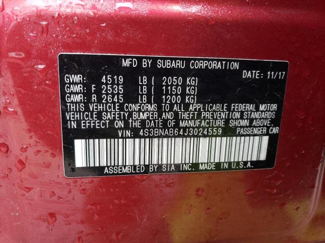 Photo 12 VIN: 4S3BNAB64J3024559 - SUBARU LEGACY 2.5 