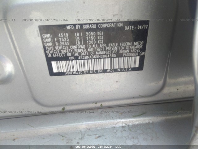 Photo 8 VIN: 4S3BNAB65H3064885 - SUBARU LEGACY 