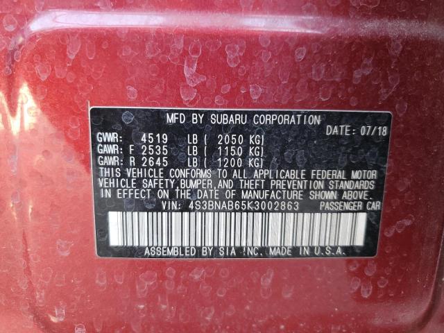 Photo 12 VIN: 4S3BNAB65K3002863 - SUBARU LEGACY 