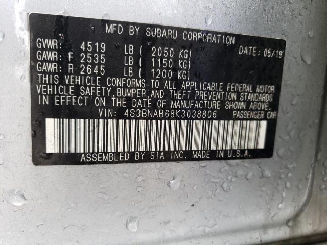 Photo 12 VIN: 4S3BNAB68K3038806 - SUBARU LEGACY 2.5 