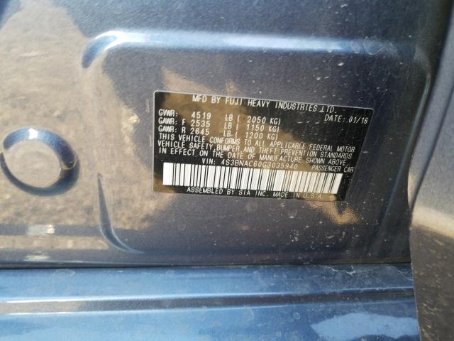 Photo 9 VIN: 4S3BNAC60G3035940 - SUBARU LEGACY 2.5 