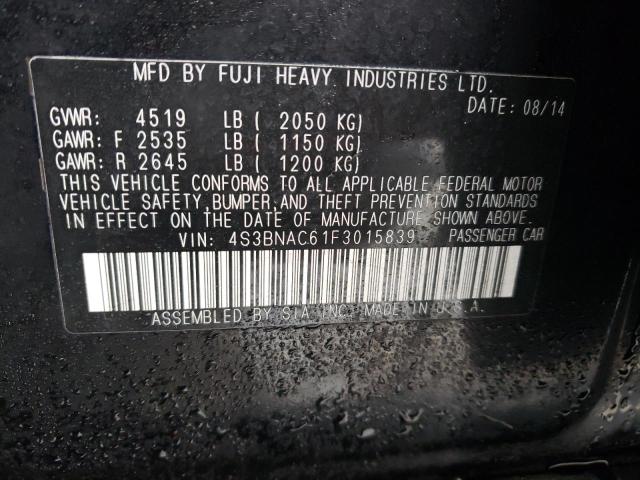 Photo 12 VIN: 4S3BNAC61F3015839 - SUBARU LEGACY 2.5 