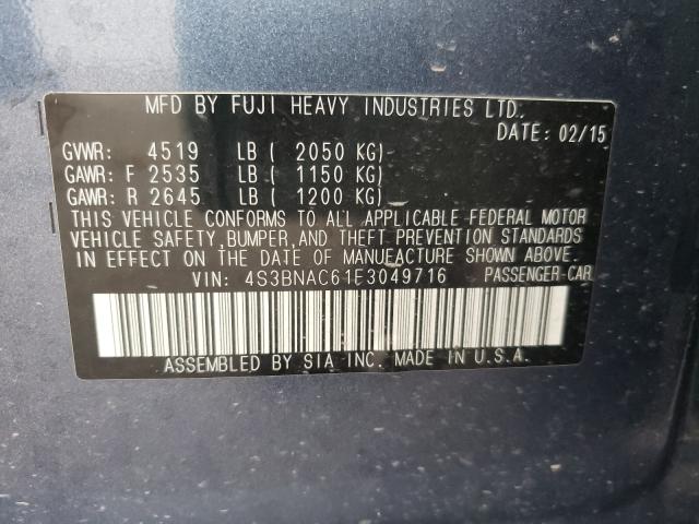 Photo 9 VIN: 4S3BNAC61F3049716 - SUBARU LEGACY 