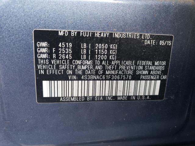 Photo 11 VIN: 4S3BNAC61F3067570 - SUBARU LEGACY 