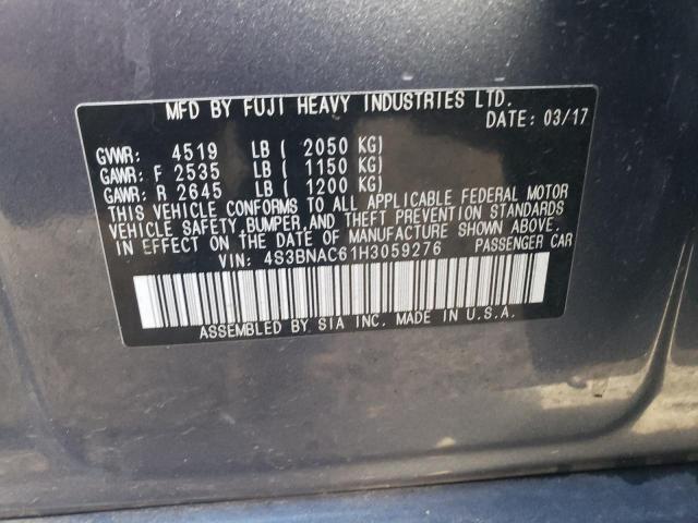 Photo 9 VIN: 4S3BNAC61H3059276 - SUBARU LEGACY 