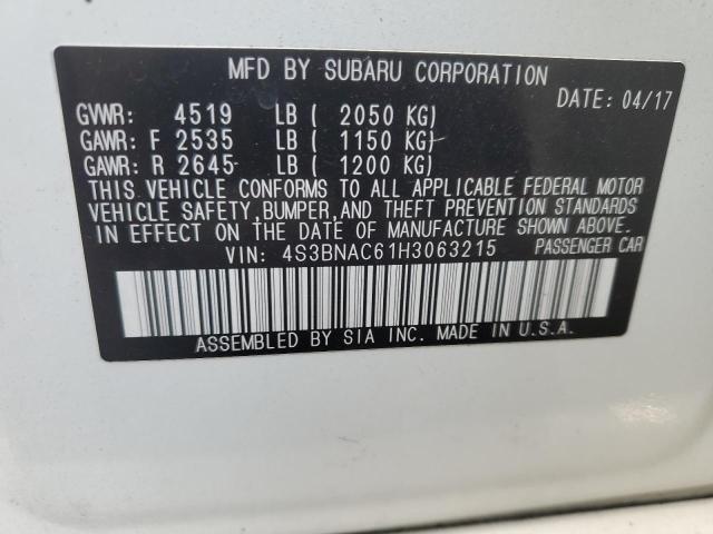 Photo 11 VIN: 4S3BNAC61H3063215 - SUBARU LEGACY 