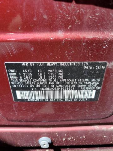 Photo 12 VIN: 4S3BNAC62H3028604 - SUBARU LEGACY 