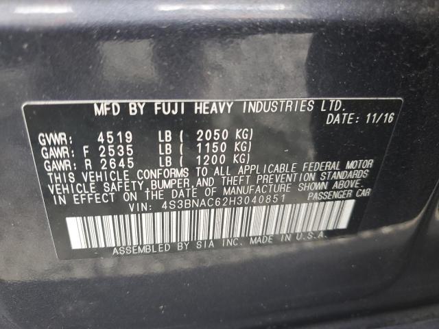 Photo 11 VIN: 4S3BNAC62H3040851 - SUBARU LEGACY 