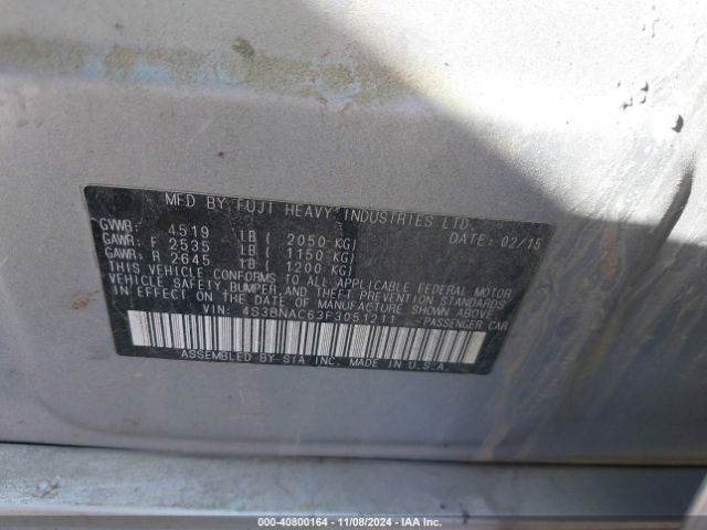 Photo 8 VIN: 4S3BNAC63F3051211 - SUBARU LEGACY 