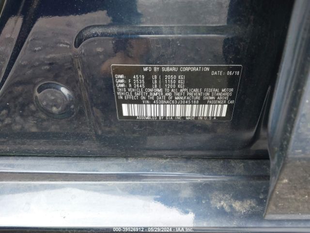 Photo 8 VIN: 4S3BNAC63J3045188 - SUBARU LEGACY 