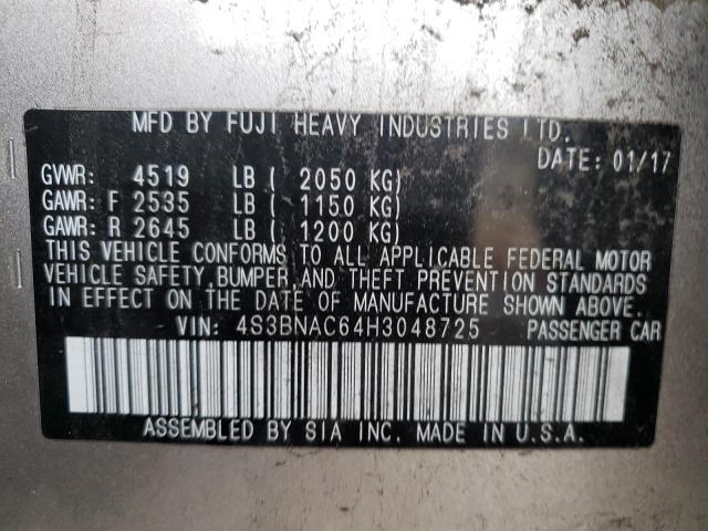 Photo 9 VIN: 4S3BNAC64H3048725 - SUBARU LEGACY 2.5 