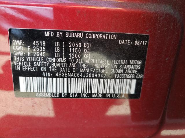 Photo 9 VIN: 4S3BNAC64J3009042 - SUBARU LEGACY 2.5 