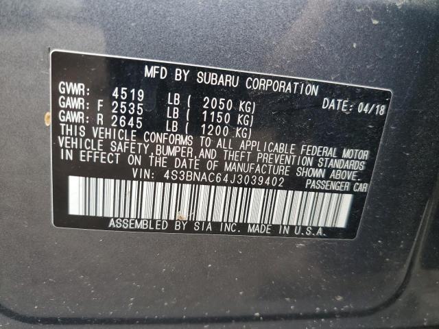 Photo 12 VIN: 4S3BNAC64J3039402 - SUBARU LEGACY 