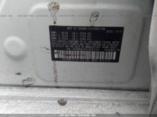 Photo 8 VIN: 4S3BNAC65J3021782 - SUBARU LEGACY 