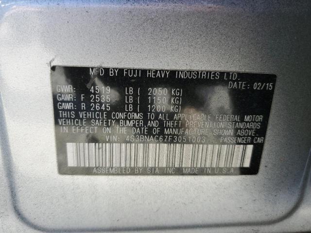 Photo 11 VIN: 4S3BNAC67F3051003 - SUBARU LEGACY 