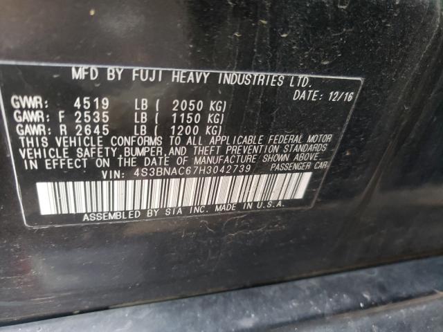 Photo 9 VIN: 4S3BNAC67H3042739 - SUBARU LEGACY 2.5 