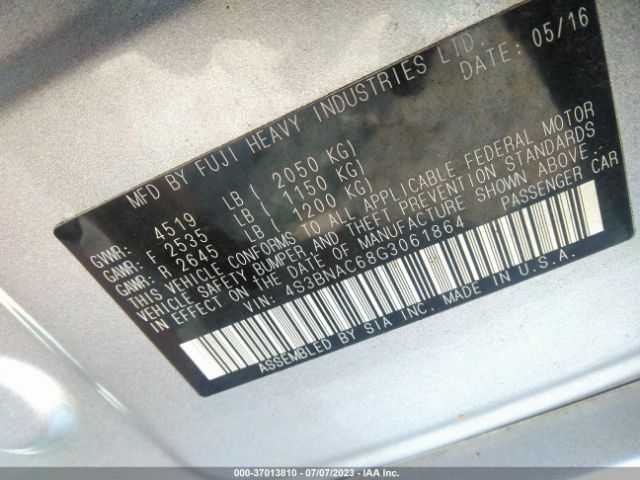 Photo 8 VIN: 4S3BNAC68G3061864 - SUBARU LEGACY 