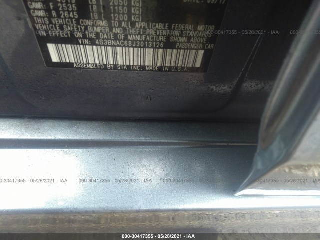 Photo 8 VIN: 4S3BNAC68J3013126 - SUBARU LEGACY 