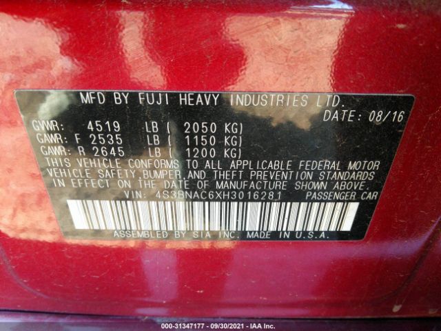 Photo 8 VIN: 4S3BNAC6XH3016281 - SUBARU LEGACY 