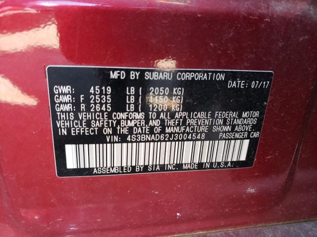 Photo 9 VIN: 4S3BNAD62J3004548 - SUBARU LEGACY 2.5 