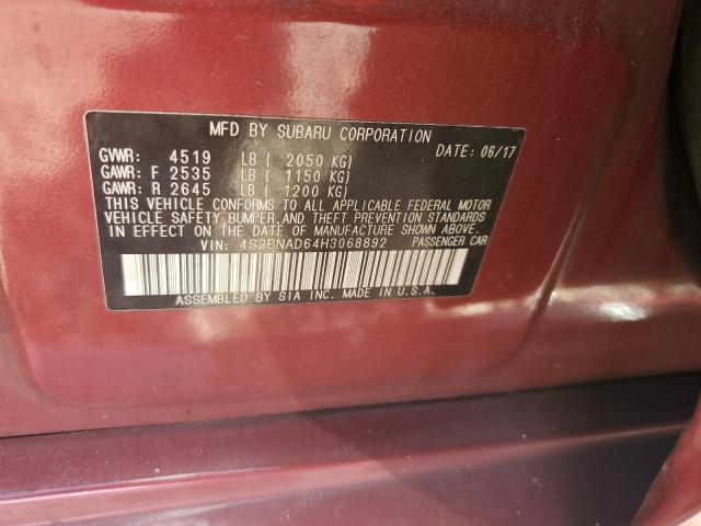 Photo 12 VIN: 4S3BNAD64H3068892 - SUBARU LEGACY 2.5 