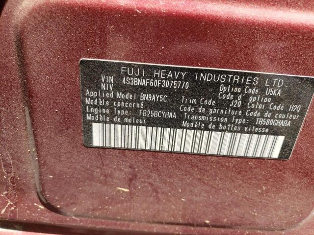 Photo 11 VIN: 4S3BNAF60F3075770 - SUBARU LEGACY 2.5 