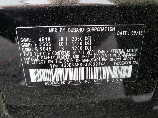 Photo 9 VIN: 4S3BNAF60J3032345 - SUBARU LEGACY 2.5 