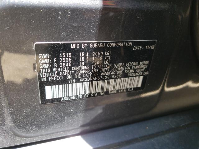 Photo 9 VIN: 4S3BNAF67K3019206 - SUBARU LEGACY 2.5 