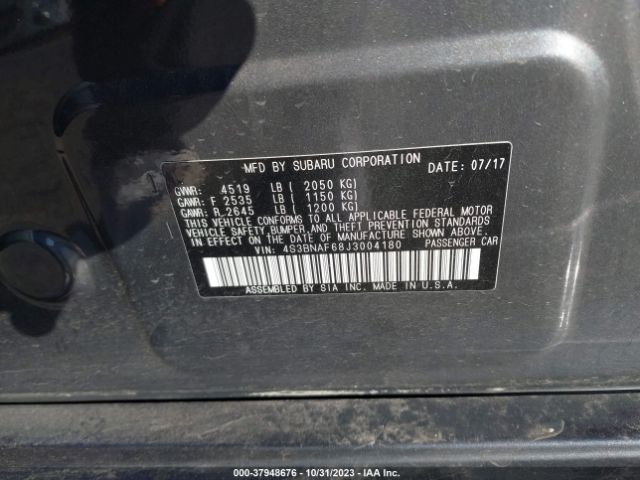 Photo 8 VIN: 4S3BNAF68J3004180 - SUBARU LEGACY 