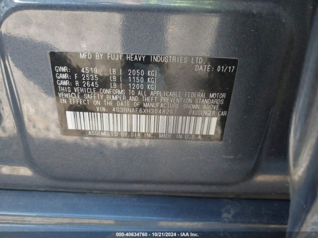 Photo 8 VIN: 4S3BNAF6XH3048207 - SUBARU LEGACY 