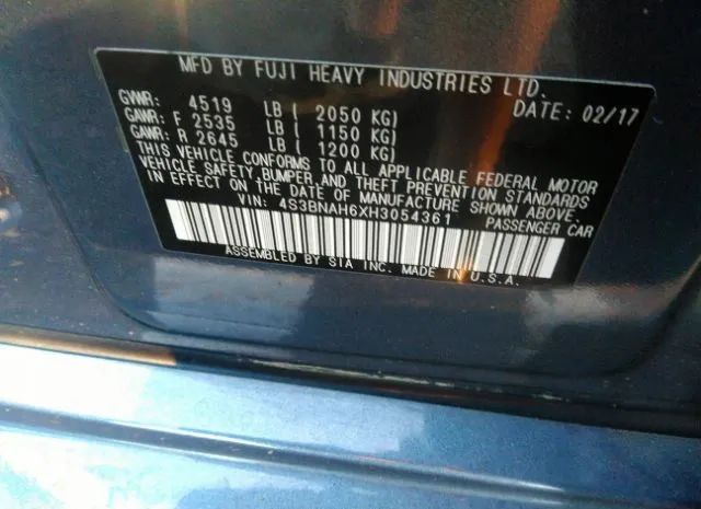 Photo 8 VIN: 4S3BNAH6XH3054361 - SUBARU LEGACY 