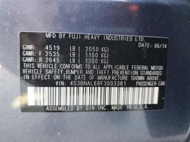 Photo 11 VIN: 4S3BNAL68F3003381 - SUBARU LEGACY 