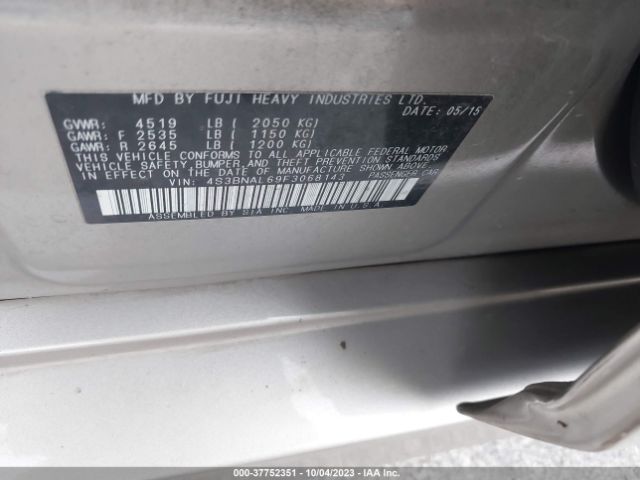 Photo 8 VIN: 4S3BNAL69F3068143 - SUBARU LEGACY 