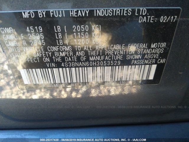 Photo 8 VIN: 4S3BNAN60H3053529 - SUBARU LEGACY 