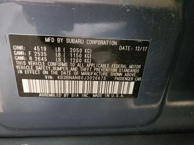 Photo 11 VIN: 4S3BNAN60J3026675 - SUBARU LEGACY 