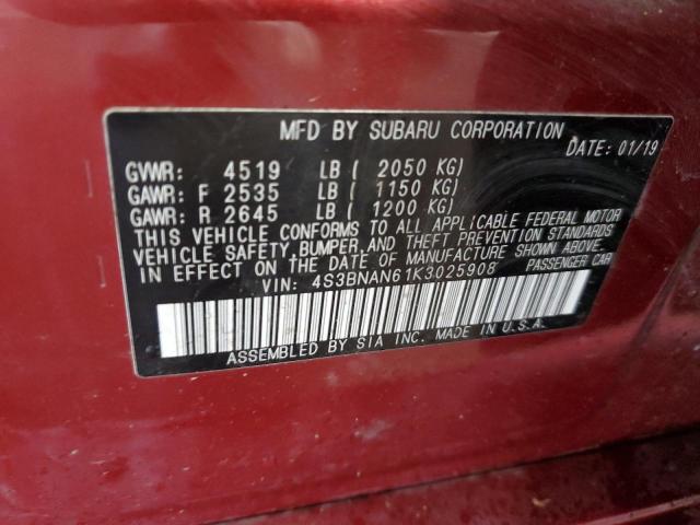 Photo 11 VIN: 4S3BNAN61K3025908 - SUBARU LEGACY 