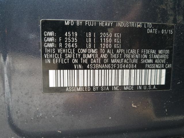 Photo 9 VIN: 4S3BNAN62F3044084 - SUBARU LEGACY 2.5 