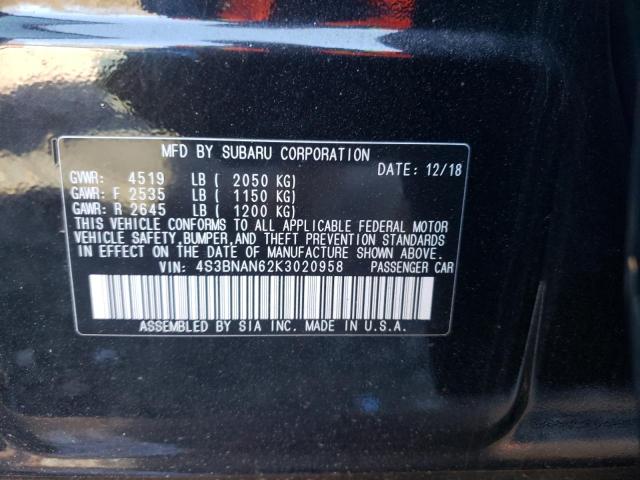 Photo 11 VIN: 4S3BNAN62K3020958 - SUBARU LEGACY 2.5 